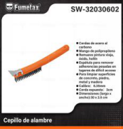 SW-32030602 (Caja master 96)(MOQ  12 pzs=1 caja) Cepillo de alambre