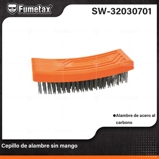 SW-32030701 (Caja master 96)(MOQ 1pz=1etiqueta) Cepillo de alambre sin mango