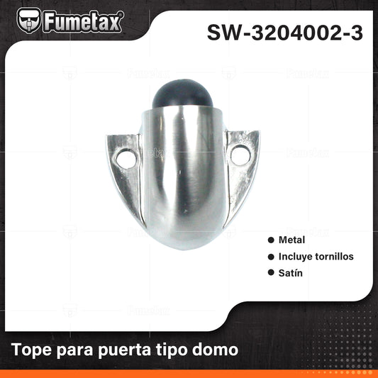 SW-3204002-3 (Caja master 400)(MOQ 1pz=1etiqueta) Tope para puerta tipo domo