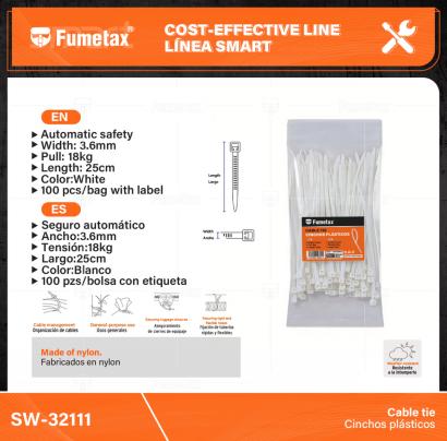 SW-32111-(Caja master 1 CTN=200 SKU)-(MOQ 1 SKU)-Fabricados en nylon
Seguro automático