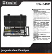 SW-34101 (Caja master 12)(MOQ 1 pz=1 caja) juego de afinación 40 pzs
