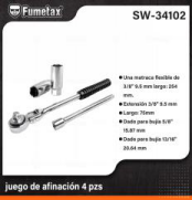 SW-34102 (Caja master 24)(MOQ 1 pz=1 blister) juego de afinación 4 pzs