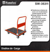 SW-35311 (Caja master 1)(MOQ 1 pzs=1 Caja) Diablos de Carga