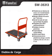 SW-35313 (Caja master 1)(MOQ 1 pzs=1 Caja) Diablos de Carga