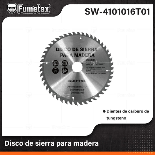 SW-4101016T01 (Caja master 50)(MOQ 1pz=1blsiter) "Disco de sierra para madera"