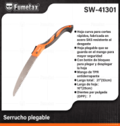 SW-41301 (Caja master 60)(MOQ 1 pz=1 blister) Serrucho plegable
