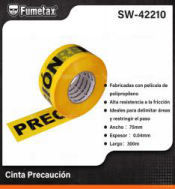 SW-42210 (Caja master 24)(MOQ 4 pzs=1 encohible) Cinta Precaución