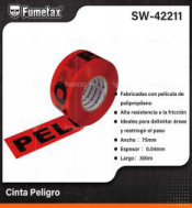 SW-42211 (Caja master 24)(MOQ 4 pzs=1 encohible) Cinta Peligro