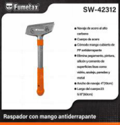 SW-42312 (Caja master 60)(MOQ 1 pz=1 Blíster) Raspador con mango antiderrapante