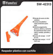 SW-42313 (Caja master 144)(MOQ 24 pzs=1 caja) Raspador plástico con cuchilla