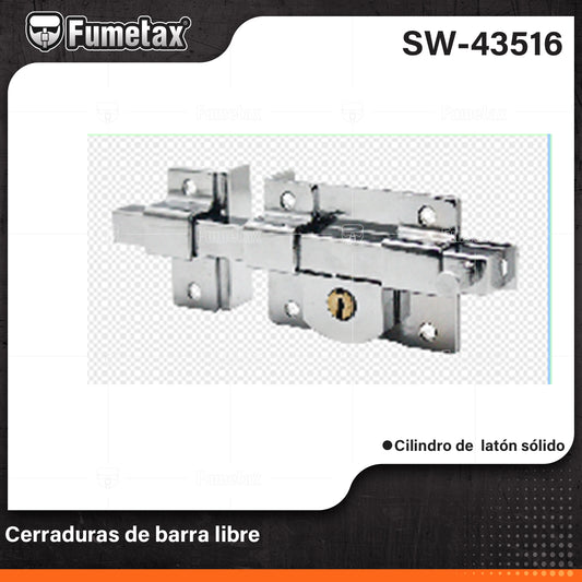 SW-43516 (Caja master 24)(MOQ 1pz=1caja) Cerraduras de barra libre