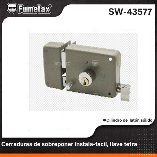SW-43577 (Caja master 30)(MOQ 1pz=1caja) Cerraduras de sobreponerinstala-faci,llave tetra