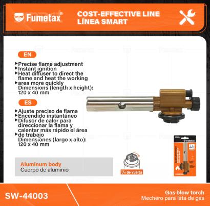 SW-44003-(Caja master 1 CTN=100 SKU)-(MOQ 10 SKU)-1/4" de vuelta
Cuerpo de aluminio