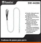 SW-44286 (Caja master 60)(MOQ  12 pzs=1 caja) Cadenas de paseo para perro