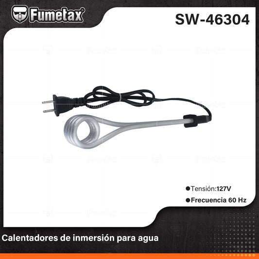 SW-46304-(Caja master 1 CTN=50 SKU)-(MOQ 1 SKU)-Calentador eléctrico para agua
Tensión:127V