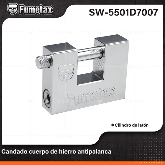 SW-5501D7007 (Caja master 72)(MOQ 1pz=1tarjet) Candado cuerpo de hierro antipalanca