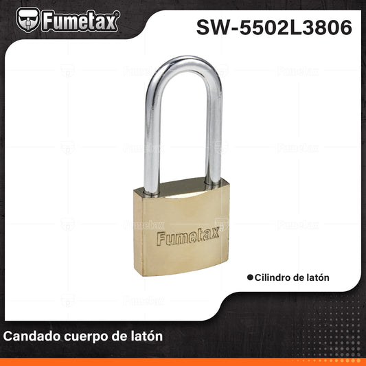 SW-5502L3806 (Caja master 120)(MOQ 1pz=1tarjet) Candado cuerpo de latón