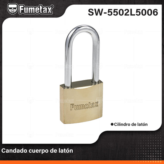 SW-5502L5006 (Caja master 60)(MOQ 1pz=1tarjet) Candado cuerpo de latón