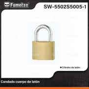 SW-5502S5005-1 (Caja master 72)(MOQ 12 pzs=1 caja) Candado cuerpo de latón