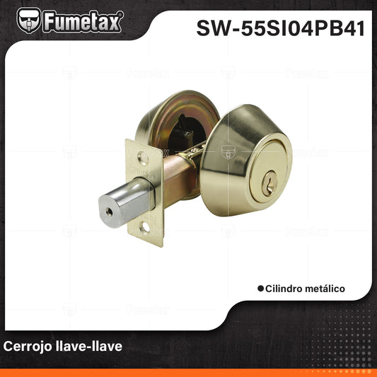 SW-55SI04PB41 (Caja master 24)(MOQ 1pz=1blister) Cerrojo llave-llave