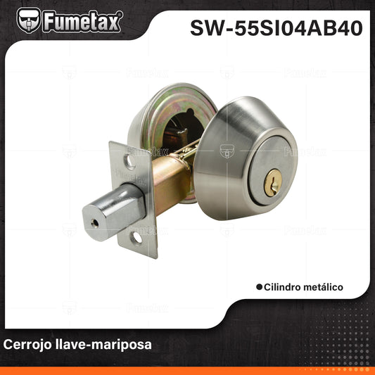 SW-55SI04SS40 (Caja master 24)(MOQ 1pz=1blister) Cerrojo llave-mariposa