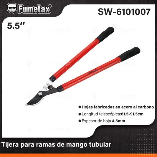 SW-6101007 (Caja master 12)(MOQ 1pz=1etiqueta) Tijera para ramas de mango tubular