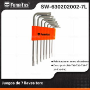 SW-630202002-7L (Caja master 200) (MOQ 1 juego=1 blister) Juegos de 7 llaves torx