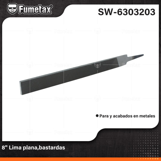SW-6303203 (Caja master 200)(MOQ 20pzs=1bolsa) 8 Lima plana bastardas