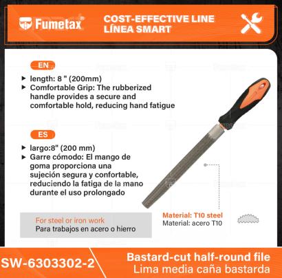 SW-6303302-2-(Caja master 1 CTN=100 SKU)-(MOQ 1 SKU)-Material: acero T10
Ideal para pulir superficies lisas