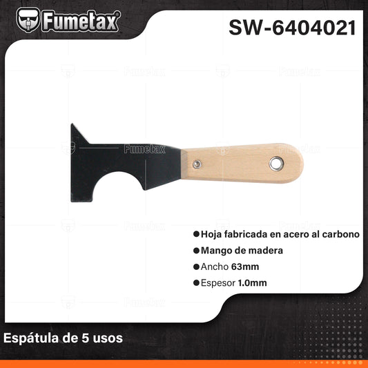 SW-6404021 (Caja master 240)(MOQ 1pz=1etiqueta) Espátula de 5 usos