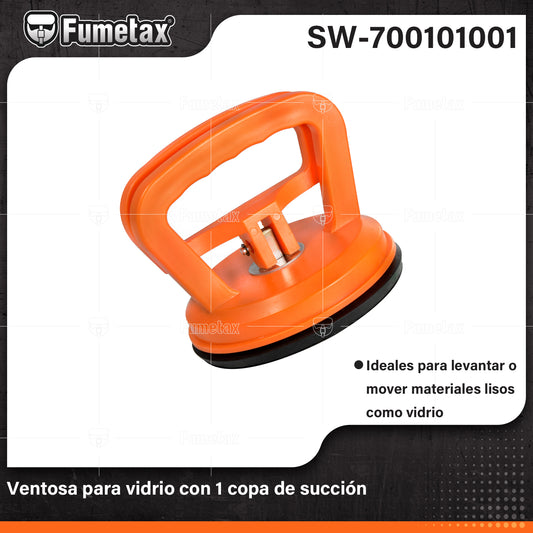 SW-700101001 (Caja master 30)(MOQ 1pz=1caja) Ventosa para vidrio con 1 copa de succión