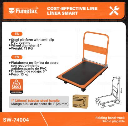SW-74004-(Caja master 1 SKU)-(MOQ 1 SKU)-Plataforma en lámina de acero con recubrimiento antiderrapante de PVC
Borde forrado de hule que protege de golpes