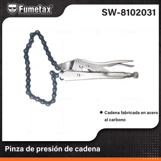 SW-8102031 (Caja master 24)(MOQ 1pz=1gancho) Pinza de presión de cadena