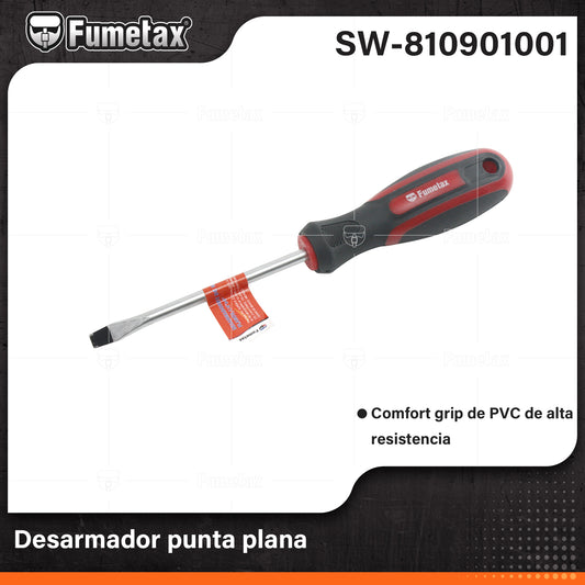 SW-810901001 (Caja master 120)(MOQ 1pz=1gancho) Desarmador punta plana