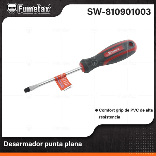 SW-810901003 (Caja master 120)(MOQ 1pz=1gancho) Desarmador punta plana