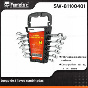 SW-81100401 (Caja master 24)(MOQ 1 juego=1 gancho) Juego de 6 llaves combinadas
