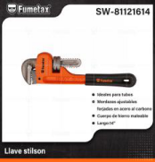 SW-81121614 (Caja master 18)(MOQ 6 pz=1 blister) Llave stilson