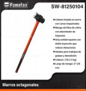 SW-81250104 (Caja master 12)(MOQ 12 pzs=1 Caja) Marros octagonales