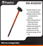 SW-81250107 (Caja master 4)(MOQ 4 pzs=1 Caja) Marros octagonales