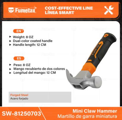SW-81250703-(Caja master 1 CTN=48 SKU)-(MOQ 1 SKU)-Acero forjado
Cabeza:  8 OZ