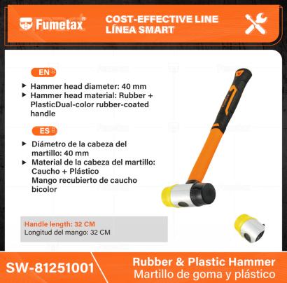 SW-81251001-(Caja master 1 CTN=24 SKU)-(MOQ 1 SKU)-Cara negra de TPR para golpes suaves
Cara amarilla de polipropileno para golpes sólidos