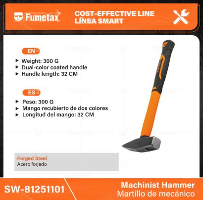 SW-81251101-(Caja master 1 CTN=36 SKU)-(MOQ 1 SKU)-Acero forjado
Cabeza:  300 G