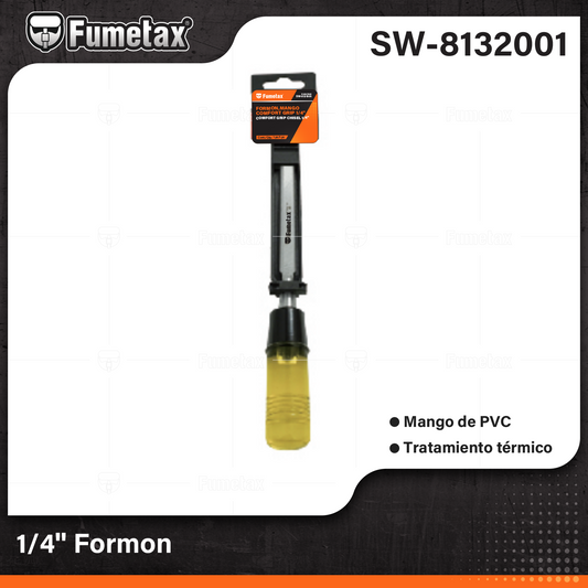SW-8132001-(Caja master 1 CTN=100 SKU)-(MOQ 10 SKU)-Formón,mango de PVC
Hoja de acero al carbono templada para mantener el filo