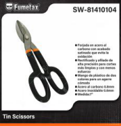 SW-81410104 (Caja master 36)(MOQ 1 pz=1 Blíster) Tin Scissors