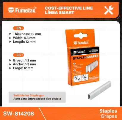 SW-814208-(Caja master 1 CTN=100 SKU)-(MOQ 1 SKU)-Grosor：1.2 mm
Ancho：6.3 mm
