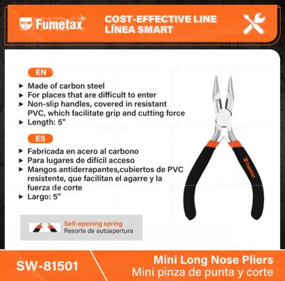 SW-81501-(Caja master 1 CTN=60 SKU)-(MOQ 6 SKU)-Fabricada en acero al carbono
Para lugares de difícil acceso