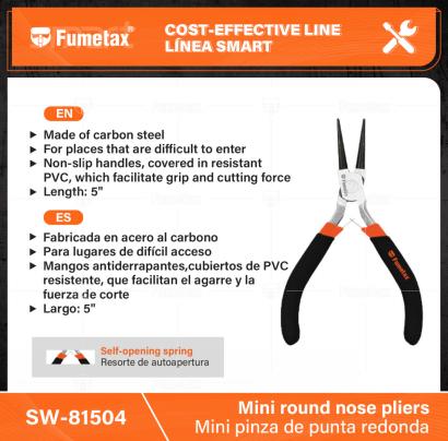 SW-81504-(Caja master 1 CTN=60 SKU)-(MOQ 6 SKU)-Fabricada en acero al carbono
Para lugares de difícil acceso