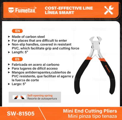 SW-81505-(Caja master 1 CTN=60 SKU)-(MOQ 6 SKU)-Fabricada en acero al carbono
Para lugares de difícil acceso