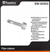 SW-81553 (Caja master 18)(MOQ  1 KG=1 caja) Pijas cabeza