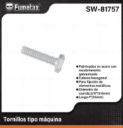 SW-81757 (Caja master 800)(MOQ  40 pzs=1 bolsa) Tornillos tipo máquina